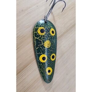 Vintage Eppinger Dardevle IMP Spoon Green Yellow